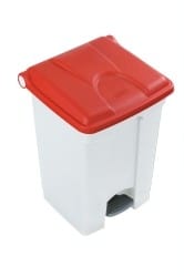 Step on Container with Coloured Lids - 45 Litre